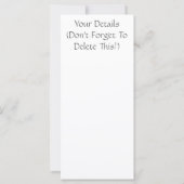 NIEDLICHE CHIMPANZEE-KARTE (Rückseite)