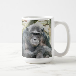 NIEDLICHE CHIMPANZEES KAFFEETASSE