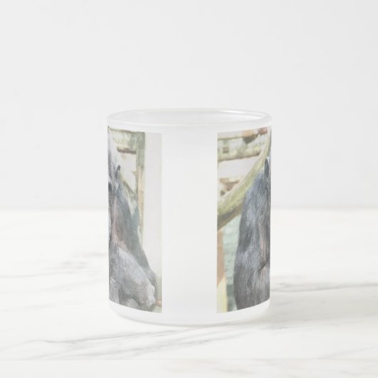 NIEDLICHE CHIMPANZEES MATTGLASTASSE (Mittel)