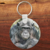 NIEDLICHE CHIMPANZEES SCHLÜSSELANHÄNGER (Vorderseite)