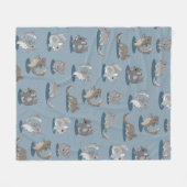 Niedliche Chinchillas Fleecedecke (Vorderseite (Horizontal))