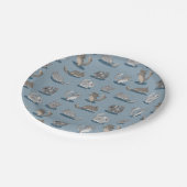 Niedliche Chinchillas Pappteller (Schrägansicht)