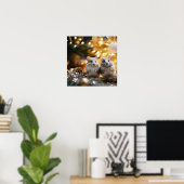 Niedliche Chinchillas Poster (Heimbüro)
