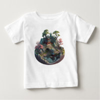 Niedliche chinesische Fantasie 3D Landscape Baby T