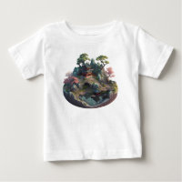 Niedliche chinesische Fantasie 3D Landscape Baby T