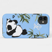 Niedliche chinesische "Liebe"Panda mit Bambus Case-Mate iPhone Hülle (Rückseite (Horizontal))