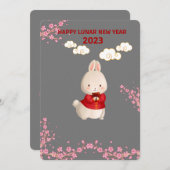 Niedliche chinesische Weihnachtskarte Feiertagskarte (Vorne/Hinten)