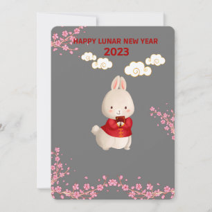 Niedliche chinesische Weihnachtskarte Feiertagskarte