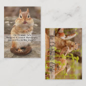 Niedliche Chipmunk-Geschäfts-Karten Visitenkarte (Vorne/Hinten)