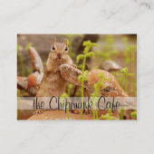 Niedliche Chipmunk-Geschäfts-Karten Visitenkarte (Rückseite)