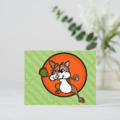 NIEDLICHE CHIPMUNK HORIZONTAL POSTCARD POSTKARTE (Stehend Vorderseite)