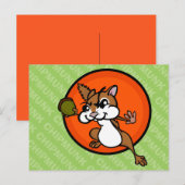 NIEDLICHE CHIPMUNK HORIZONTAL POSTCARD POSTKARTE (Vorne/Hinten)