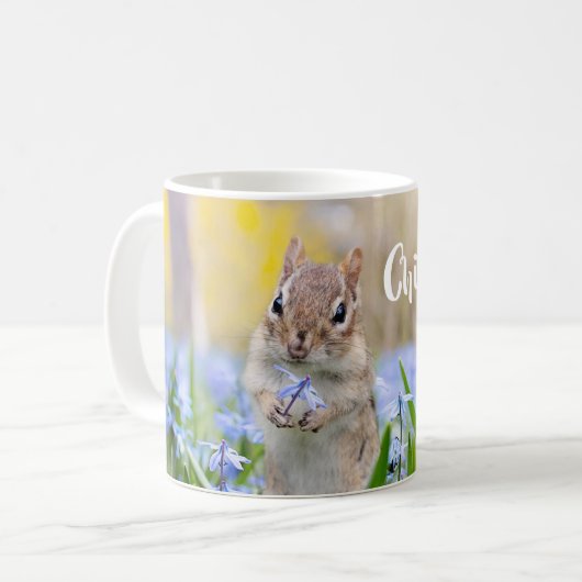 Niedliche Chipmunk-Liebe Kaffeetasse (Vorderseite Links)
