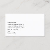 Niedliche Chips für den Film-Editor Visitenkarte (Rückseite)