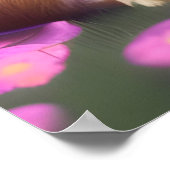 Niedliche Chipsätze in Blume Poster (Ecke)