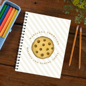Niedliche Chocolate Chip Cookies Notizblock