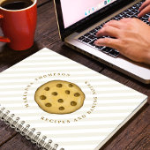 Niedliche Chocolate Chip Cookies Notizblock