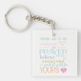 Niedliche Christliche Bibel Verse Gebet Glaube NIV Schlüsselanhänger
