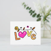 Niedliche Christliche Liebe Grußworte Postkarte (Stehend Vorderseite)