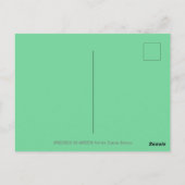 NIEDLICHE CHRISTMAS PENGUIN IN GRÜN, URLAUB POSTKARTE (Rückseite)