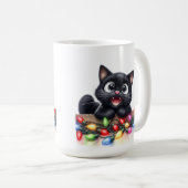 NIEDLICHE CHRISTMAS SCHWARZE KÜCHE MIT LICHT KAFFEETASSE (VorderseiteRechts)