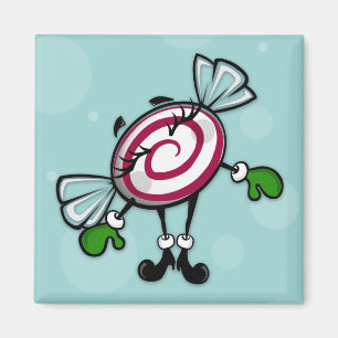 NIEDLICHE CHRISTMAS URLAUB CANDY SQUARE MAGNET