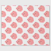 Niedliche Chubby Schwein-Geschenk-Verpackung Geschenkpapier (Flach)