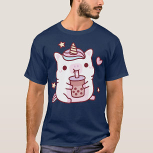 Niedliche Chubby Unicorn Liebe Boba Milk Tee