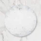 Niedliche Circus Animals Baby Shower Circle Fevor  Geschenkanhänger (Rückseite)