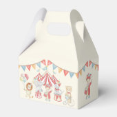 Niedliche Circus Karneval Geburtstagsfeier Geschenkschachtel (Rückseite)