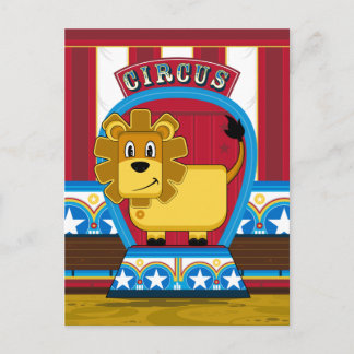 Niedliche Circus Lion Postkarte