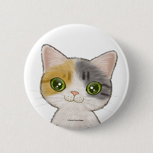 Niedliche Clico Katze Button