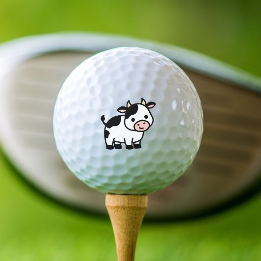Niedliche Clipart Cow Golfball