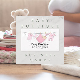 Niedliche Clothesline Baby-Boutique Visitenkarte