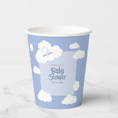 Niedliche Cloud 9 Neun Baby Dusche Whimsikisches P Pappbecher (Vorderseite)