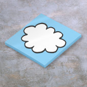 Niedliche Cloud-Illustration Post-it Klebezettel