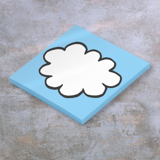 Niedliche Cloud-Illustration Post-it Klebezettel