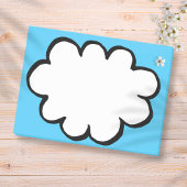 Niedliche Cloud-Illustration Post-it Klebezettel