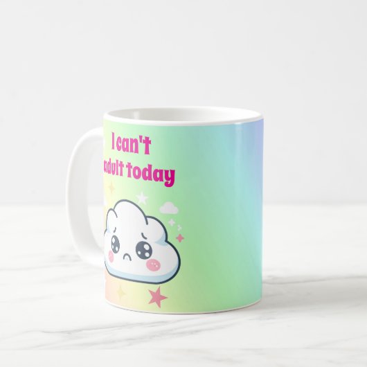 Niedliche Cloud Rainbow-Tasse Kaffeetasse (Vorderseite Links)