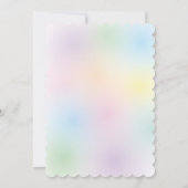 Niedliche Cloud Raindrops Gender Neutral Baby Show Einladung (Rückseite)