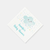 Niedliche Cloud Stars Blue Baby Sprinkle Serviette (Ecke)