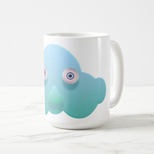 Niedliche Cloudy Classic-Tasse Kaffeetasse (VorderseiteRechts)