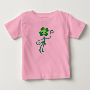 Niedliche Clover Flower Girl Bio Baby Bodysuit T-shirt