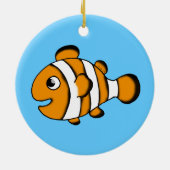 niedliche Clownfische Keramik Ornament (Hinten)