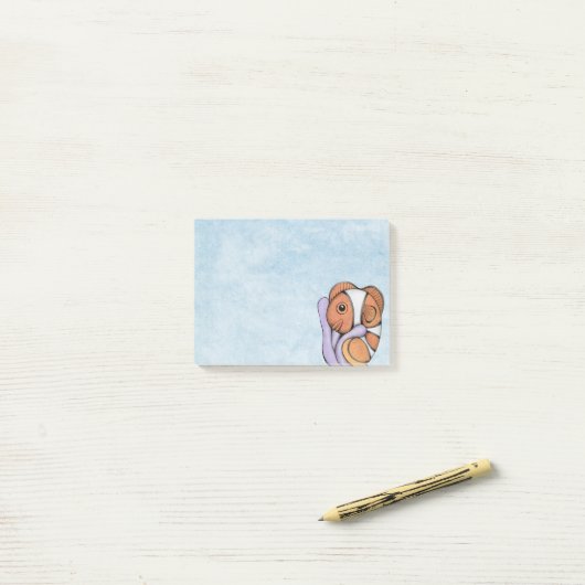 Niedliche Clownfischfänger Post-it Klebezettel (Auf Schreibtisch)