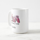 Niedliche CNA-Western-Typografie 15 Unze Kaffeetasse (Vorderseite Links)