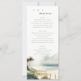 Niedliche Coastal Sand Beach Seascape Wedding Kart Einladung
