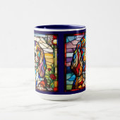 Niedliche Cocker Spaniel Regenbogen-Tasse Tasse (Zentrum)