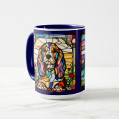 Niedliche Cocker Spaniel Regenbogen-Tasse Tasse (Vorderseite Links)