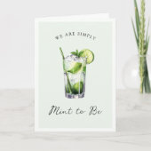 Niedliche Cocktailkarte zum Jubiläum Karte (Vorderseite)